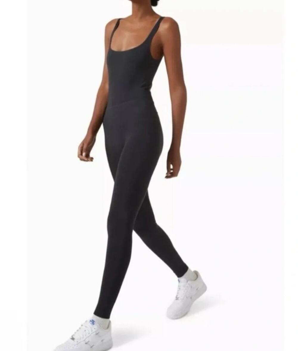 SKIMS Soft Smoothing Seamless Catsuit Eclipse Black Jumpsuit Size S